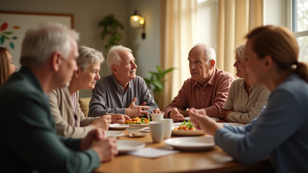 Community members gathering together for support and discussion